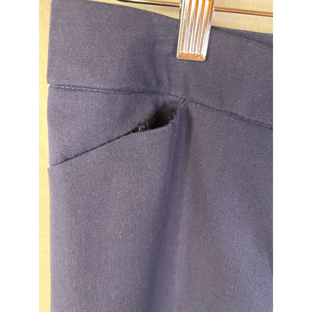 Chico's women's  navy blue straight leg trousers Sz 1.5R / 10R‎ - Picture 6 of 10